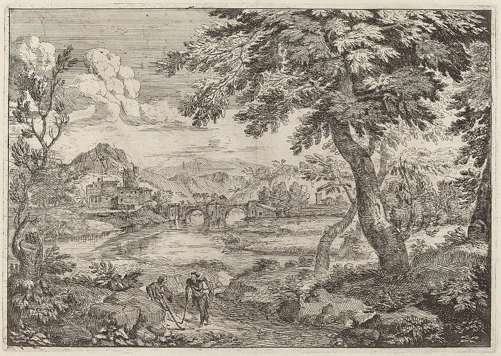 Ponte a doppia arcata, 1696 - National Gallery of Art, Washington DC